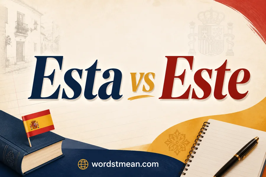 Esta vs Este
