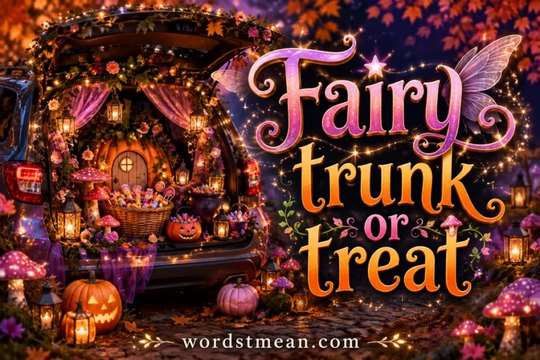 Fairy Trunk or Treat