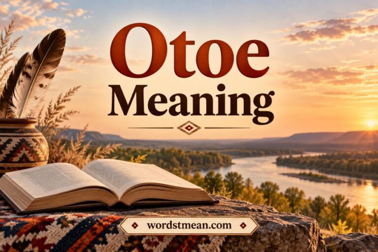 Otoe Meaning