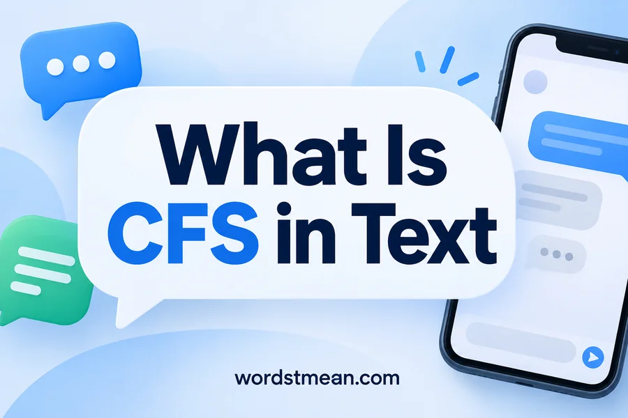What Is CFS in Text