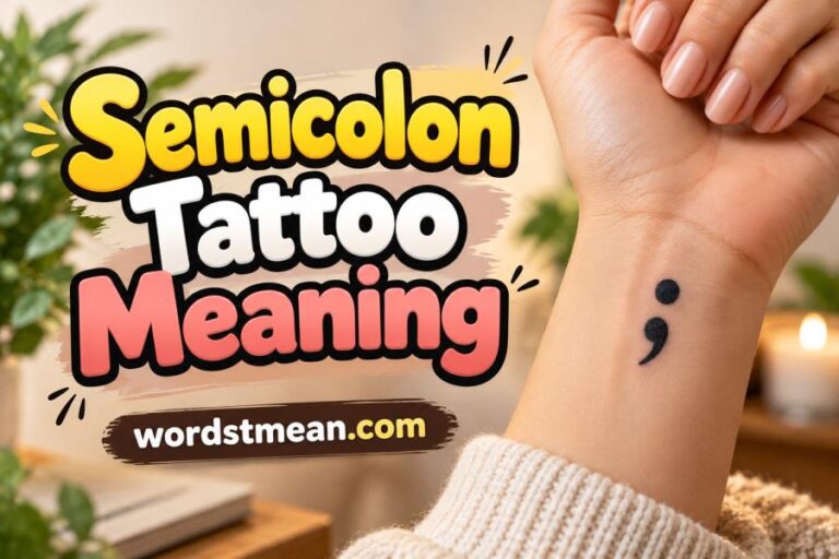 Semicolon Tattoo Meaning